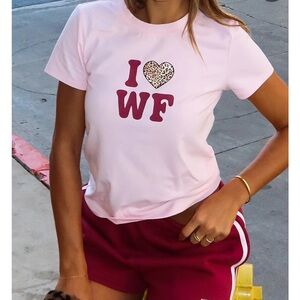 White Fox Boutique Pink Graphic Tee